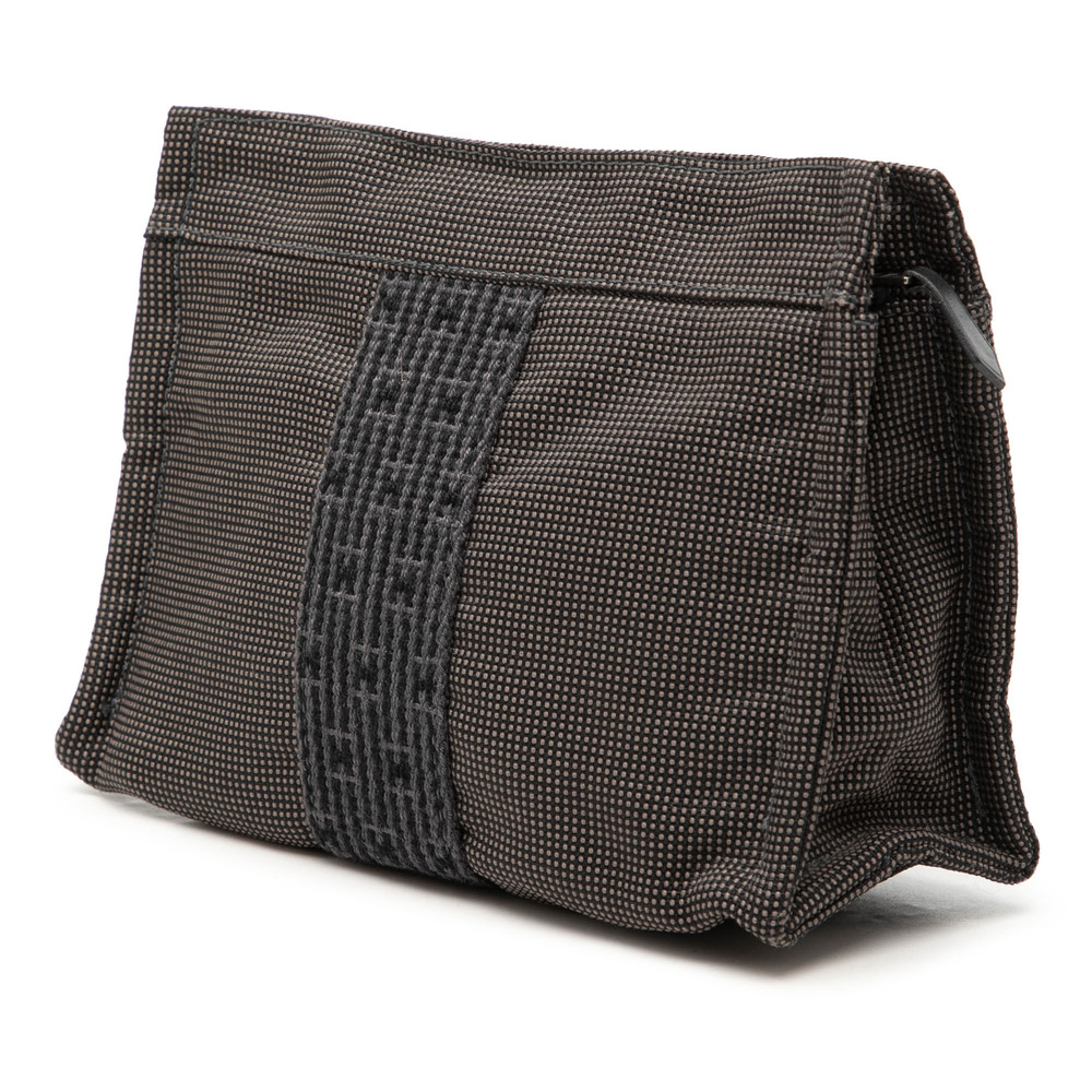Pre-Loved Hermes Canvas Herline Pouch - Picture 2 of 6